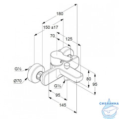 Комплект смесителей Kludi Pure&Easy 376850565 (хром)