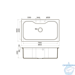 Кухонная мойка Omoikiri Maru  86-SA 4993140 бежевый