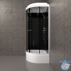 Душевая кабина Тритон Топ 90x90 В профиль белый, стекло прозрачное Щ0000065702