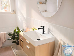 Смеситель для раковины Hansgrohe Rebris S 72517670 (черный матовый)