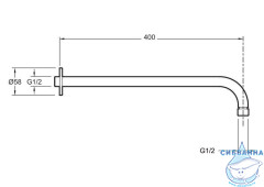 Держатель верхнего душа Jacob Delafon E10039-CP