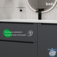 Тумба с умывальником, подвесная, 100 см, темно-серый, Edifice, IDDIS, EDI10D0i95K  подходит умыв. 0101000i28