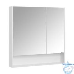 Шкаф-зеркало Акватон Сканди 90 см белый матовый 1A252302SD010
