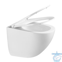 Унитаз подвесной безободковый Lemark Glazer 9614003 с сиденьем быстросъемным Soft Close (микролифт)