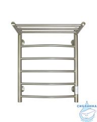 Полотенцесушитель электрический Санприз Классик П6 45х60 с полкой (никель) (подключение универсальное)