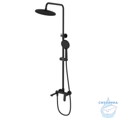 Душевая система Azario Alanti 250 1 режим AZ-K2332B (черный матовый)