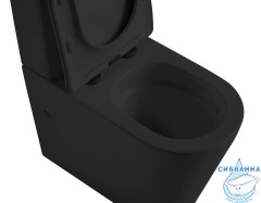 Унитаз напольный Abber Bequem AC1112TMB  с бачком и сиденьем Soft Close (микролифт)