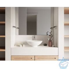 Умывальник WHITECROSS Jade D=40,5 (белый мат) иск. камень