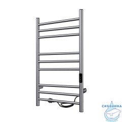Полотенцесушитель электрический Indigo Line Trinity П9 (с таймером) 40х80 графит (с возможностью скрытого подключения, подключение R/L)