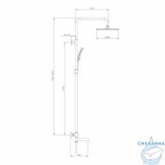 Душевая система Raglo 250 1 режим R20.24.05 (сатин)