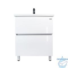 Тумба Viant Мальта 80Н с раковиной Como 80 белый