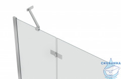 Шторка для ванны Encanto Alto 100х150 профиль хром, стекло прозрачное EG100.5212A