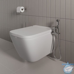 Встраиваемый смеситель с гигиеническим душем Milardo Tidy 001SB00M08 (хром)