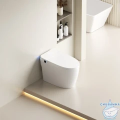 Унитаз приставной безободковый SantiLine SL-5035 с сиденьем Soft Close (микролифт)