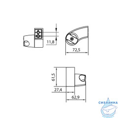 Держатель для лейки, 040, IDDIS, 040CP00I53