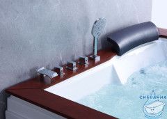 Акриовая ванна Gemy G9052 II O L 186х151 с гидромассажем