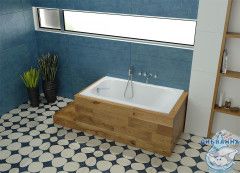 Чугунная ванна Универсал Каприз 120х70 с ножками