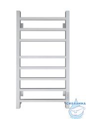 Полотенцесушитель электрический Санприз Квадро П8 40х80 (белый матовый) (подключение универсальное)
