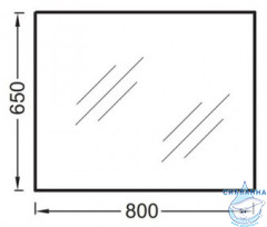 Зеркало Jacob Delafon Struktura 80 EB1098-NF