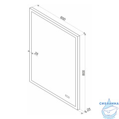 Зеркало Calypso Sevilla Led 80x90 с подсветкой ЗЛП549