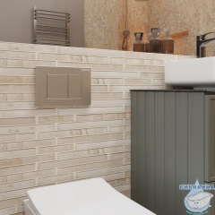 Кнопка смыва Charus Robusto FP.310.BSS.05 матовая сталь