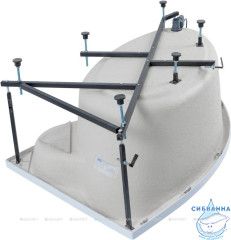 Акриловая ванна Aquanet Mayorca 150x100 R с каркасом