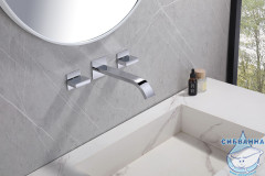 Смеситель для раковины встраиваемый ABBER Wasserfall AF8612 (хром)