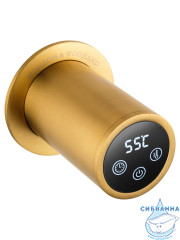 Полотенцесушитель электрический  Wonzon&Woghand Hamburg 47х72 WW-AL314-G (с возможностью скрытого подключения, подключение универсальное) (золото)