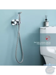 Встраиваемый смеситель Raglo  R20.52  с гигиеническим душем (хром)