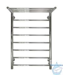 Полотенцесушитель электрический Санприз Аврора П8 50Х80 с полкой U (хром) (подключение универсальное)