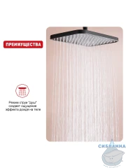 Верхний душ Raglo 320 R451.51.06 (черный матовый)