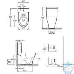 Унитаз напольный Jacob Delafon Odeon Up без бачка и сиденья 4957CK-00