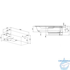 Ванна акриловая Aquanet Extra 160x70 254882