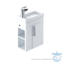 Тумба для ванной комнаты, подвесная, белая, 40 см, Torr, IDDIS, TOR40W1i95. Подходит умывальник 0014000U28