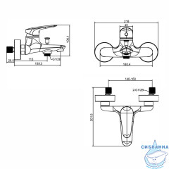 Смеситель для ванны Jacob Delafon Elite E32909-CP (хром)