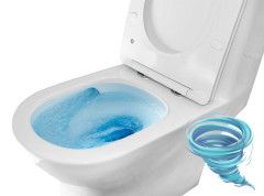 Унитаз напольный со смывом торнадо Azario Terni с бачком и сиденьем Soft Close (микролифт) AZ-8618T