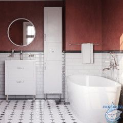 Пенал напольный Iddis Oxford 36 OXF36W0i97 белый