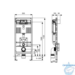 Инсталляция для унитазов Tece TECEprofil 9300379