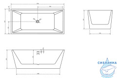 Акриловая ванна Abber AB9224-1.7 170х80