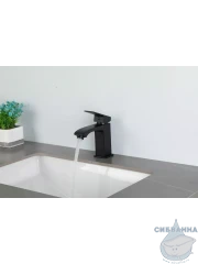 Смеситель для раковины Frap F1076-6 (черный матовый)