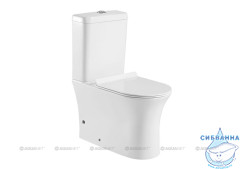 Унитаз напольный безободковый Aquanet Rimless Roll 210764 (с сиденьем Soft Close (микролифт) ) без бачка