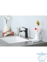 Смеситель для раковины Frap F1071-6 (черный матовый)