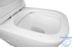 Унитаз напольный безободковый Azario Mirada  AZ-1288A с бачком и сиденьем Soft Close (микролифт)