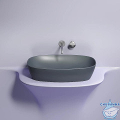  Раковина на столешницу 60 см Ceramicanova Element CN6049MDH (антрацит)