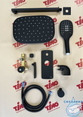 Душевая система Timo Helmi SX-4069/03SM 300 1 режим (черный матовый)