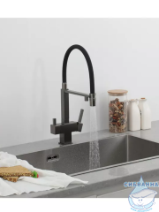 Смеситель для кухни Gappo G4395-59 (оружейная сталь)