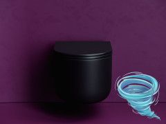 Унитаз подвесной безободковый Ceramicanova Ulma Rimless CN4006TMB с сиденьем быстросъемным Soft Close (микролифт)