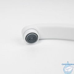 Излив для смесителя, кухня, нерж. сталь, 207х152 мм, поворотный, белый, IDDIS, 995V21W5SM