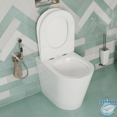 Унитаз приставной  Iddis Calipso CALRDSEi26 с сиденьем Soft Close (микролифт)