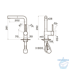 Смеситель для кухни Omoikiri Akashi-S-BL 4994573 (черный матовый)